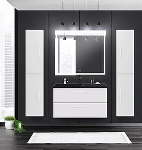 Шкаф-пенал подвесной BelBagno AURORA 30 Bianco Lucido AURORA-1600-2A-SC-BL-P-R, 4