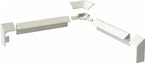 Бордюр для ванны Vagnerplast 195 белый VPLST195 Бордюр для ванны Vagnerplast 195 белый VPLST195, 1