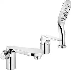 Смеситель на борт ванны на 3 отверстия Lemark Shift хром LM4347C Смеситель на борт ванны на 3 отверстия Lemark Shift хром LM4347C, 1