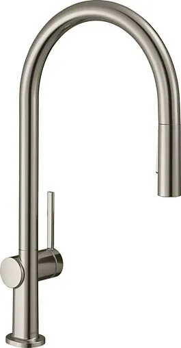 Смеситель для кухни с выдвижным изливом Hansgrohe Talis M54 220 1jet под сталь 72804800