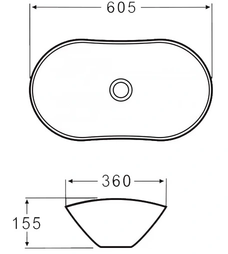 Раковина BelBagno 60.5 серый матовый BB1404-H311