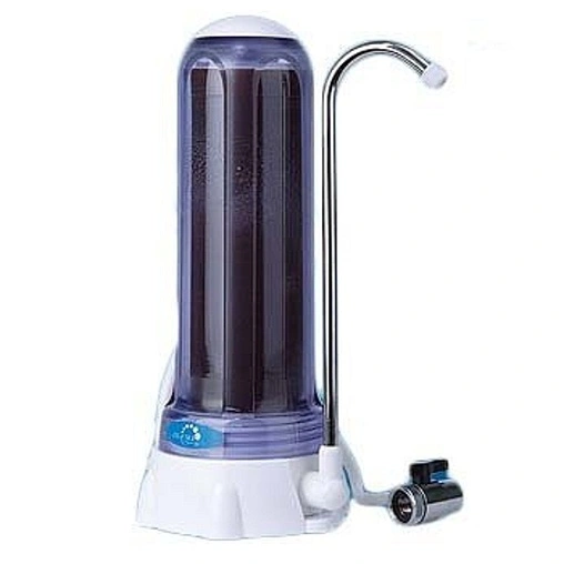 Водоочиститель стационарный настольный для мягкой воды Гейзер-1 УК Евро 19003 прозрачный
