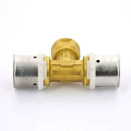 Тройник пресс переходной 26мм x ½"в x 26мм Uni-fitt 707G8280 Тройник пресс переходной 26мм x ½"в x 26мм Uni-fitt 707G8280