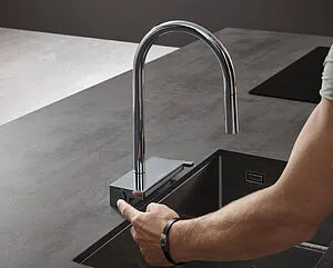 Смеситель для кухни с выдвижным изливом Hansgrohe Aquno Select M81 170 3jet sBox хром 73831000 Смеситель для кухни с выдвижным изливом Hansgrohe Aquno Select M81 170 3jet sBox хром 73831000, 5