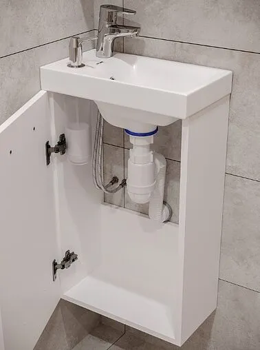 Тумба-умывальник 5 в 1 подвесной Cersanit Smart (5 в 1) белый 64179