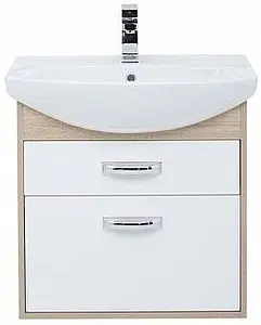 Тумба-умывальник Aquanet Грейс 65 белый/дуб сонома 00198377+00182642, 5