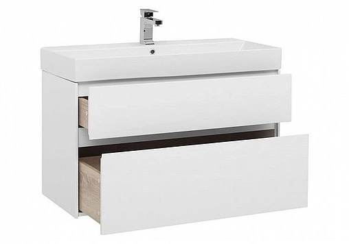 Тумба под умывальник Aquanet Бруклин 100 белый 00203961