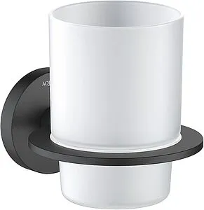 Стакан Aquatek Оберон чёрный матовый AQ4204MB, 1