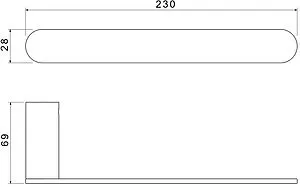 Полотенцедержатель Aquatek Лира чёрный матовый AQ4419MB Полотенцедержатель Aquatek Лира чёрный матовый AQ4419MB, 2