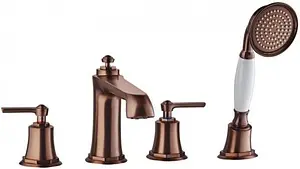 Смеситель на борт ванны на 4 отверстия Swedbe Terracotta Art терракотовый 2507 Смеситель на борт ванны на 4 отверстия Swedbe Terracotta Art терракотовый 2507, 1