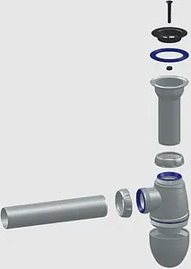 Сифон бутылочный для мойки Unicorn В110 Сифон бутылочный для мойки Unicorn В110, 2