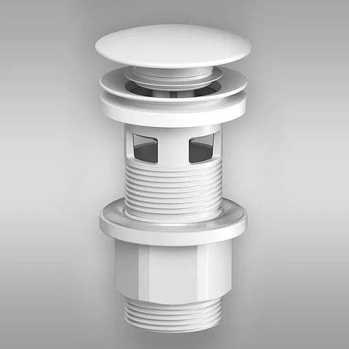 Выпуск автоматический для раковины с переливом Am.Pm белый матовый F0700P33 Выпуск автоматический для раковины с переливом Am.Pm белый матовый F0700P33