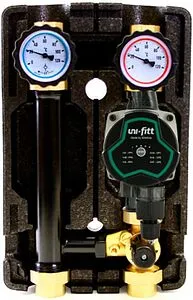 Насосный модуль с 3-х ходовым смесительным клапаном и сервоприводом 1&quot;в х 1&quot;в Uni-Fitt 492E2503 с насосом Uni-Fitt GTA 25-7, 1
