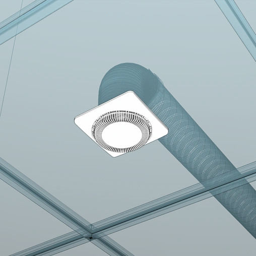 Вентилятор вытяжной ЭРА Disc 4С белый