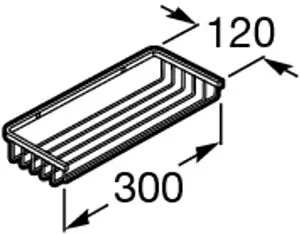 Полка Roca Nuova хром 816533001, 2