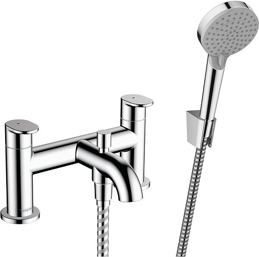 Смеситель на борт ванны на 2 отверстия Hansgrohe Vernis Blend Vario хром 71461000