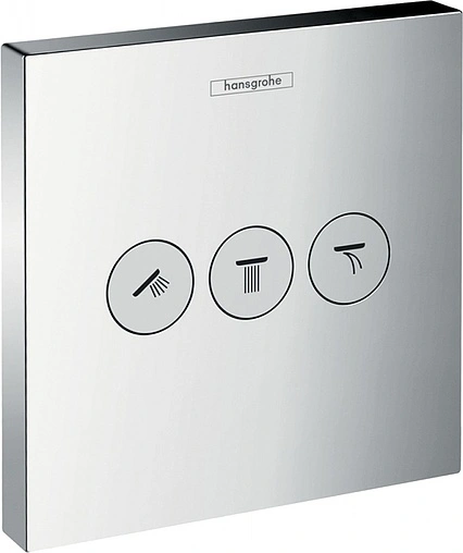 Вентиль переключающий на 3 потребителя Hansgrohe ShowerSelect хром 15764000