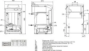 Напольный газовый котел одноконтурный 32кВт Ferroli Pegasus D 32 0E4L4AWA Напольный газовый котел одноконтурный 32кВт Ferroli Pegasus D 32 0E4L4AWA, 2