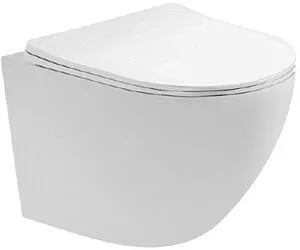 Унитаз подвесной безободковый Aquatek Европа белый AQ1900T-00, 1
