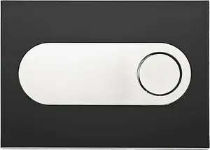 Клавиша смыва для унитаза Pestan Onyx 40006364 кнопки/белый, рамка/черный, 1