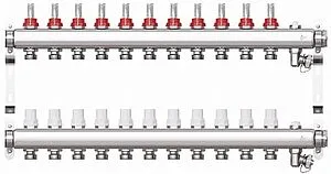 Группа коллекторная с расходомерами 11 отводов 1"в/в x ¾"ек STI CM11F Группа коллекторная с расходомерами 11 отводов 1"в/в x ¾"ек STI CM11F, 1