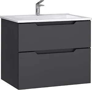 Тумба-умывальник подвесная Jorno Slide 75 антрацит Sli.01.75/P/A+4640021062210 Тумба-умывальник подвесная Jorno Slide 75 антрацит Sli.01.75/P/A+4640021062210, 1