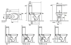 Бачок для унитаза Kerasan Bit белый 448101 Бачок для унитаза Kerasan Bit белый 448101, 2