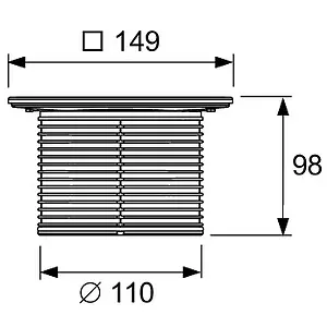 Решетка для трапа TECEdrainpoint S Quadratum 150x150мм 3660004 Решетка для трапа TECEdrainpoint S Quadratum 150x150мм 3660004, 2