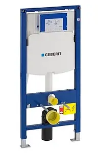 Инсталляция для подвесного унитаза Set 3 в 1 Geberit Duofix Plattenbau 458.122.11.1 с кнопкой Delta 21 белый глянцевый Инсталляция для подвесного унитаза Set 3 в 1 Geberit Duofix Plattenbau 458.122.11.1 с кнопкой Delta 21 белый глянцевый, 2