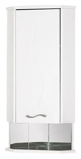 Шкаф угловой Aquanet Моника 35 L белый 00187389