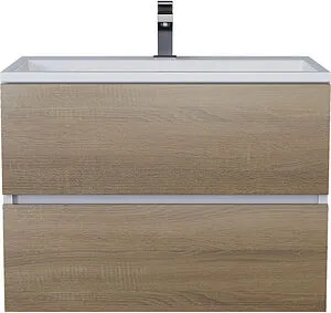 Тумба-умывальник подвесная Uperwood Barsa 70 дуб сонома/белый 293020546 Тумба-умывальник подвесная Uperwood Barsa 70 дуб сонома/белый 293020546, 1