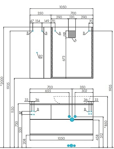 Зеркало с подсветкой Aquaton Терра 70 дуб кантри 1A247002TEDY0