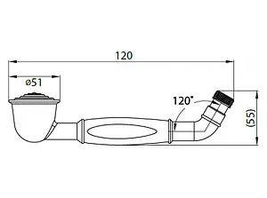 Лейка ручного душа Cezares Retro хром/белый CZR-C-DEF2-01-Bi, 2