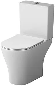 Унитаз-компакт безободковый Damixa Sirius белый DX86C8600SC Унитаз-компакт безободковый Damixa Sirius белый DX86C8600SC, 1