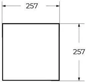 Полка двухъярусная Cezares Cadro 30х80 чёрный матовый/белый CADRO-30/30/80-2C-SO-MET-ST, 3