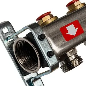 Группа коллекторная без расходомеров 5 отводов 1&quot;в/в x ¾&quot;ек Stout SMS-0932-000005, 4