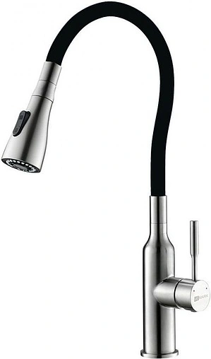 Смеситель для кухни Lemark Expert хром/чёрный LM5082S-Black