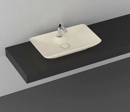 Раковина ISVEA SistemaY Clear 65 слоновая кость 10SY50065SV-2K