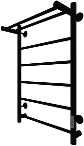 Полотенцесушитель электрический лесенка Тругор Аспект Пэк сп 1 П 80х50 черный матовый ВГП Полотенцесушитель электрический лесенка Тругор Аспект Пэк сп 1 П 80х50 черный матовый ВГП, 1