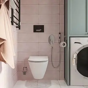 Клавиша смыва для унитаза Cersanit Actis 60166 кнопки/хром глянцевый, cтекло/черный, 4