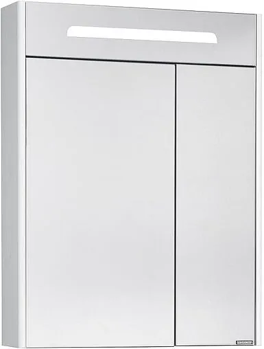 Шкаф-зеркало Aquaton Сильва 60 дуб полярный 1A216202SIW70