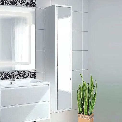 Шкаф-пенал подвесной Aquaton Римини new 35 белый глянец 1A232703RN010