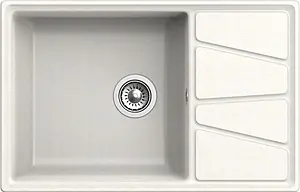 Мойка кухонная GranFest Vertex V-780L белый Мойка кухонная GranFest Vertex V-780L белый, 3