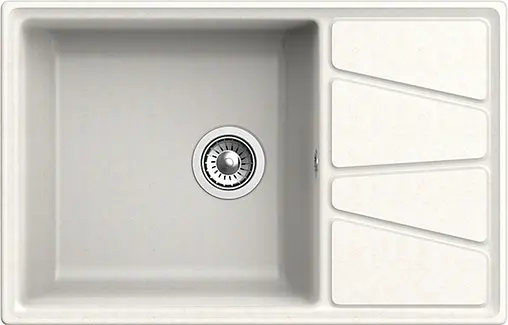 Мойка кухонная GranFest Vertex V-780L белый
