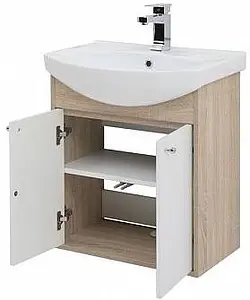 Тумба-умывальник Aquanet Грейс 60 белый/дуб сонома 00198371+00182641 Тумба-умывальник Aquanet Грейс 60 белый/дуб сонома 00198371+00182641, 4