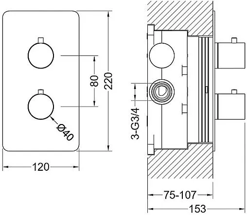 Смеситель для душа скрытого монтажа Aquatek Европа хром AQ1391CR