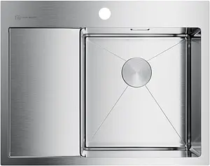 Мойка кухонная Omoikiri Akisame 65-IN-R нержавеющая сталь 4973059 Мойка кухонная Omoikiri Akisame 65-IN-R нержавеющая сталь 4973059, 1