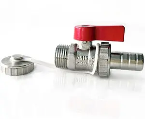 Кран шаровый сливной ½"н x ¾"н / 15ш Arco Lockshield 504220 Кран шаровый сливной ½"н x ¾"н / 15ш Arco Lockshield 504220, 1