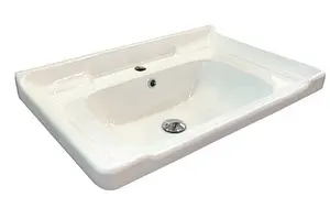 Тумба-умывальник подвесная Comforty Рига 70 дуб сонома/белый 00004142215CF, 3