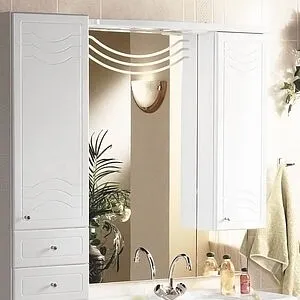 Шкаф-зеркало Aquaton Домус 95 R белый 1A001002DO01R, 3